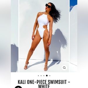 KALI ONE-PIECE SWIMSUIT - WHITE XS